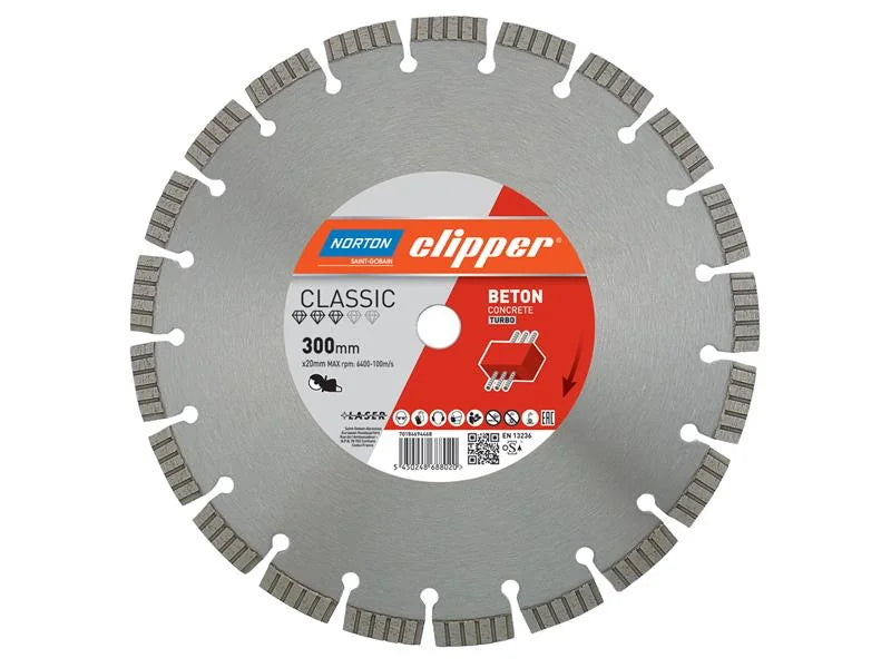 Norton Clipper Classic Beton Diamond Blade 300 x 20mm - 70184694468