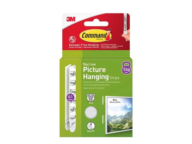 Command™ Picture Hanging Strips Narrow x 4 7100337191 - 7100337191