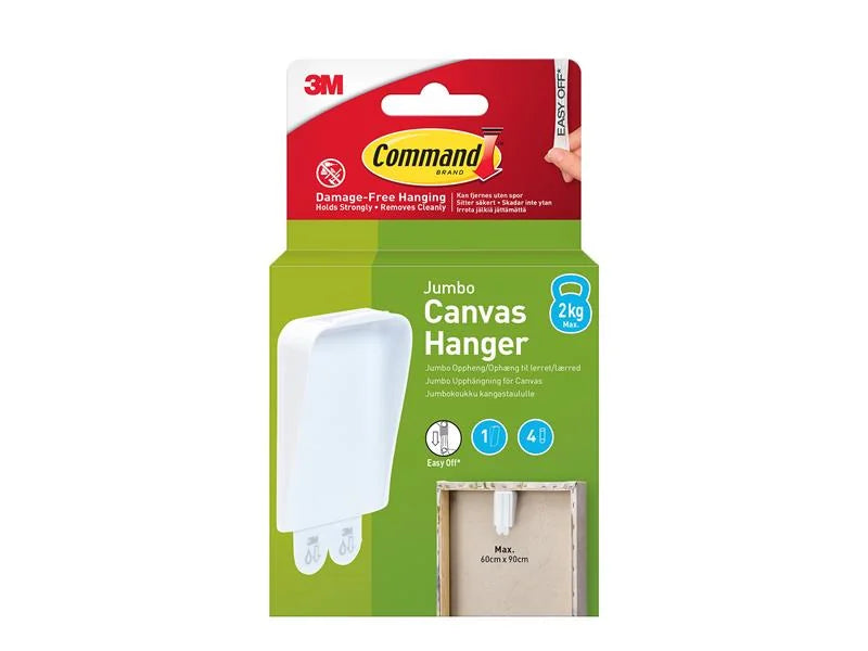 Command™ Canvas Hanger Jumbo 1 Hook 4 Strip 7100337164 - 7100337164