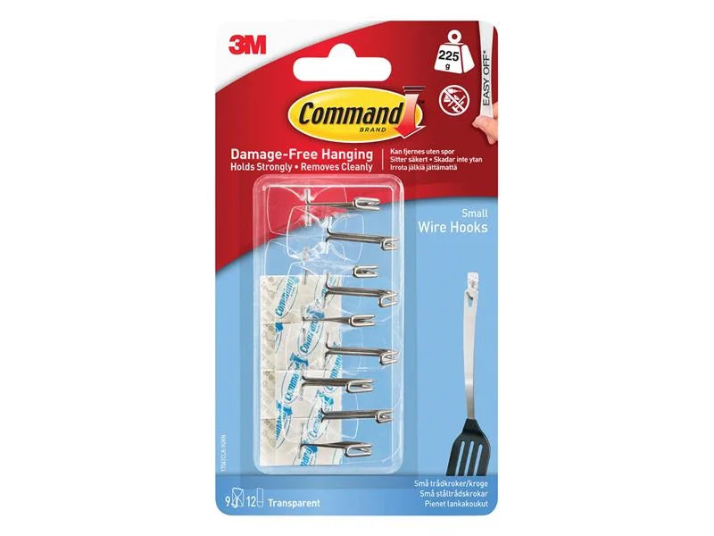 Command™ Clear Wire Hooks Value Pack (Pack 9) - 7100352691