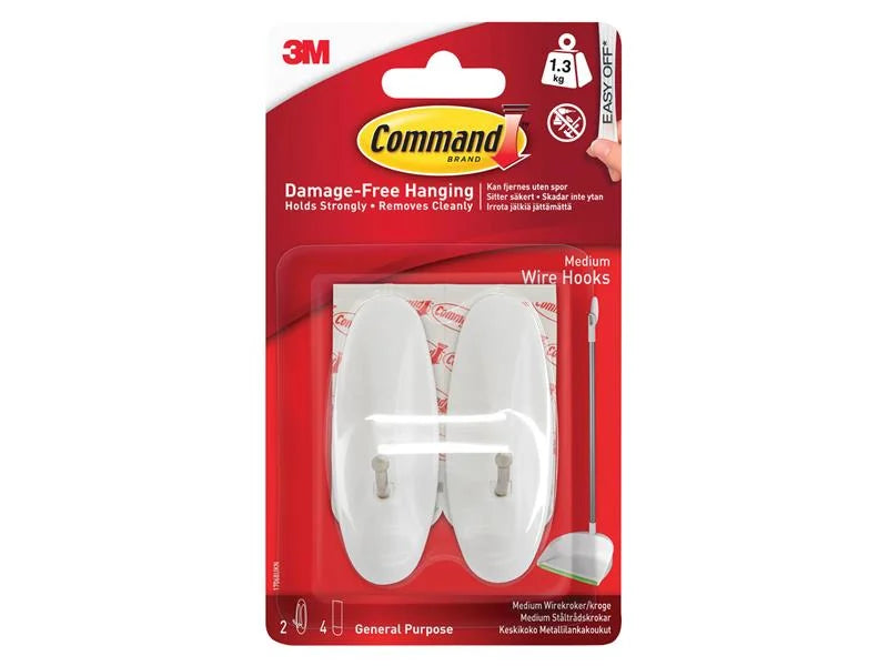 Command™ Medium Wire Hooks (Pack 2) - 7100410551