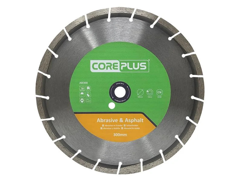 CorePlus AB300 Abrasive & Asphalt Diamond Blade 300mm - CORDBAB300