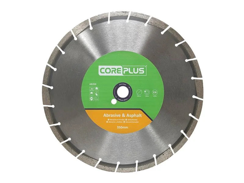 CorePlus AB350 Abrasive & Asphalt Diamond Blade 350mm - CORDBAB350