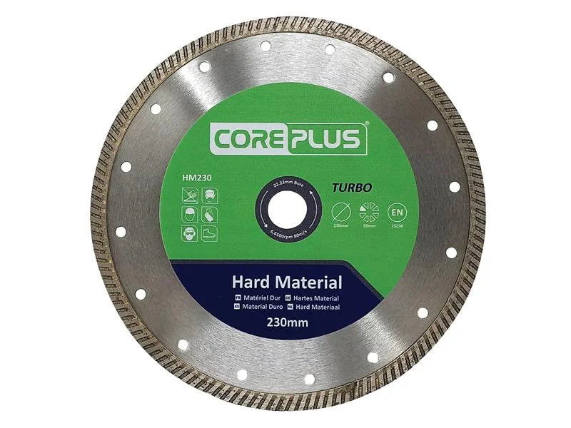 CorePlus HM230 Hard Material Turbo Diamond Blade 230mm - CORDBHM230