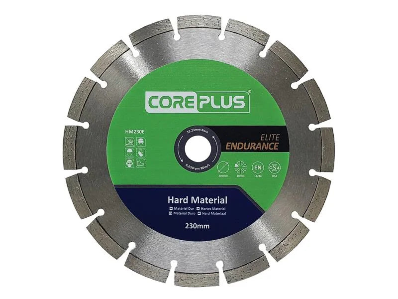 CorePlus HM230E Elite Hard Material Diamond Blade 230mm - CORDBHM230E