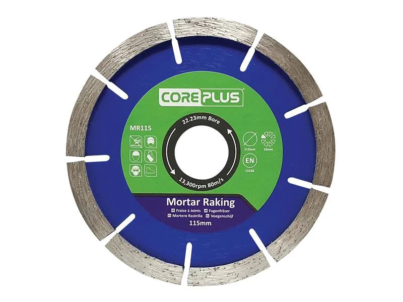 CorePlus MR115 Mortar Raking Diamond Blade 115mm - CORDBMR115
