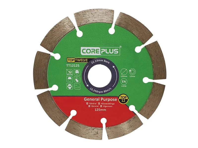 CorePlus Top Twelve General Purpose Diamond Blade 115-350mm