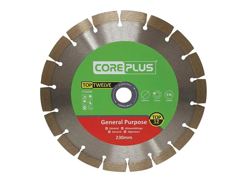 CorePlus Top Twelve General Purpose Diamond Blade 115-350mm
