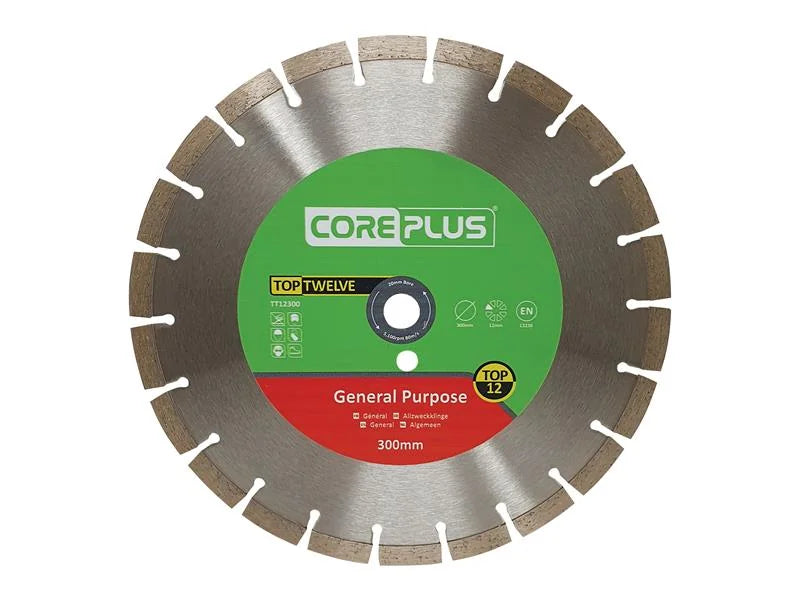 CorePlus Top Twelve General Purpose Diamond Blade 115-350mm
