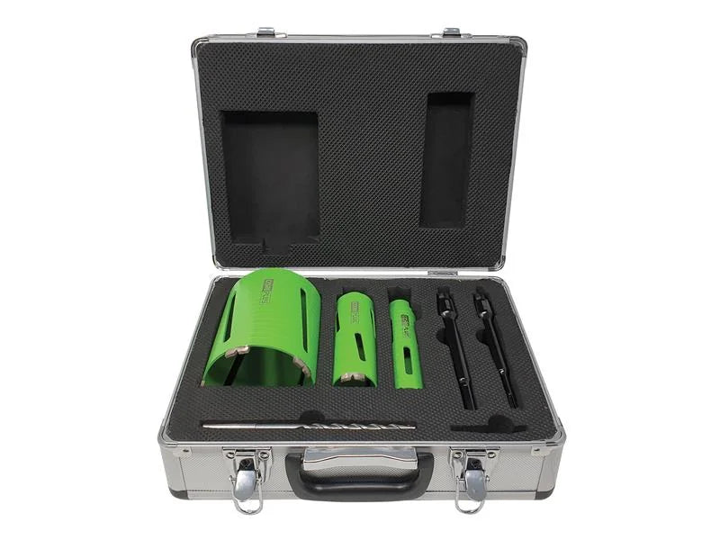 CorePlus DCDKIT7 Diamond Dry Core Drill Bit Set, 7 Piece - CORDCDKIT7