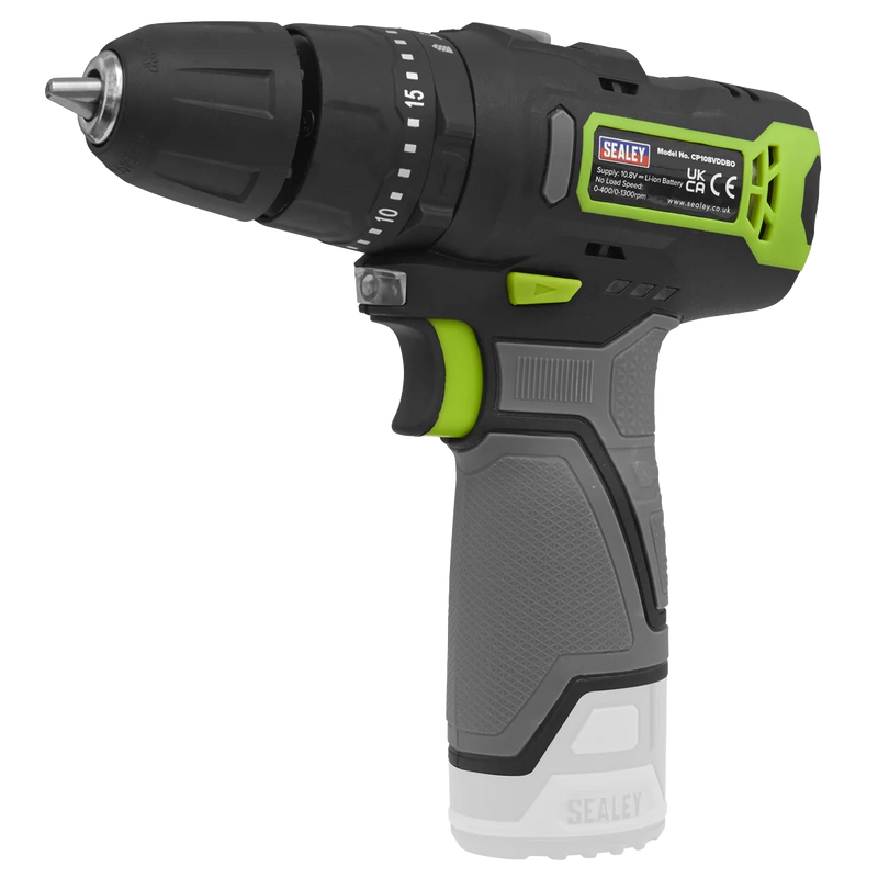 Sealey Cordless Combi Drill CP108VDDBO 10mm 10.8V - Body Only
