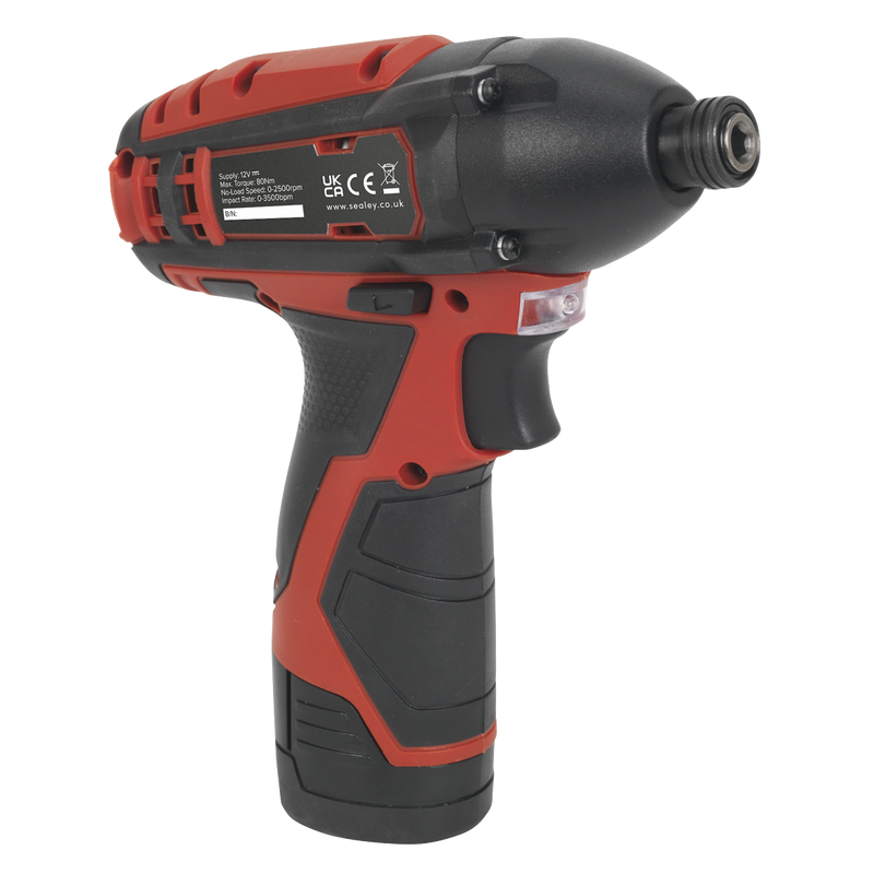 Sealey 1/4" Hex Drive Cordless Impact Driver 12V - Body Only