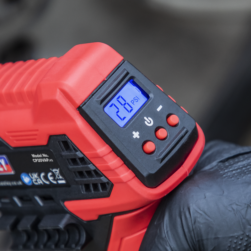 Sealey Cordless Tyre Inflator SV20 Series 20V - Body Only