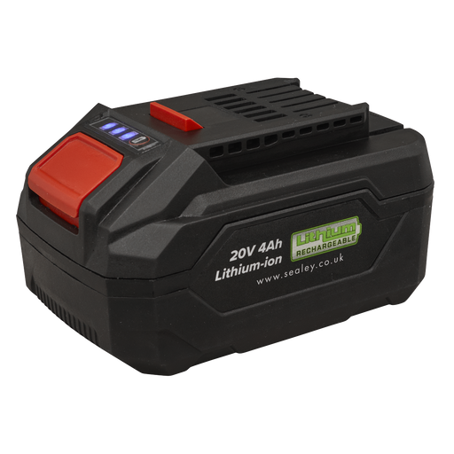 Sealey Power Tool Battery 20V 4Ah CP20VBP4 Lithium-ion