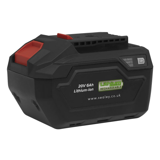 Sealey Power Tool Battery 20V 6Ah CP20VBP6 Lithium-ion