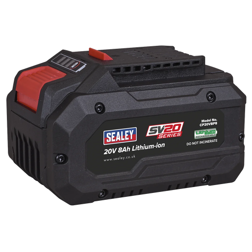 Sealey SV20 Series Power Tool Battery 20V 8Ah Lithium-ion