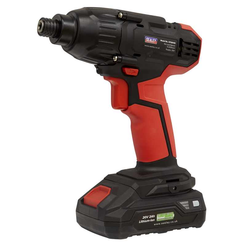 Sealey Impact Driver SV20 20V 1/4" Hex Drive - Body Only