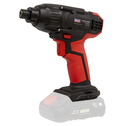 Sealey Impact Driver SV20 20V 1/4" Hex Drive - Body Only