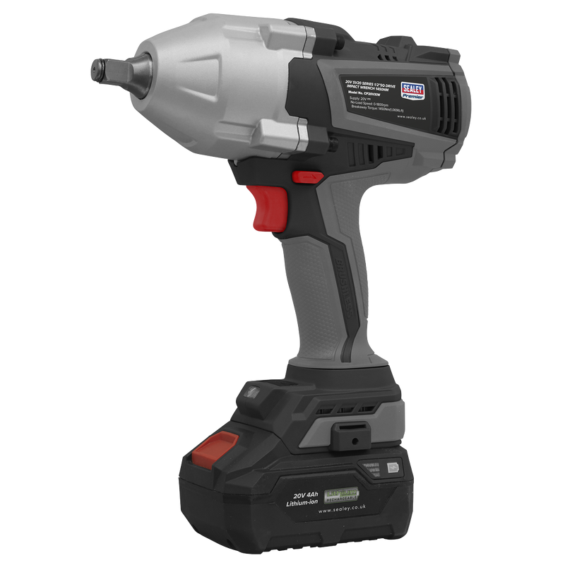 Sealey Premier Impact Wrench CP20VXIW 20V Brushless 1/2" Drive