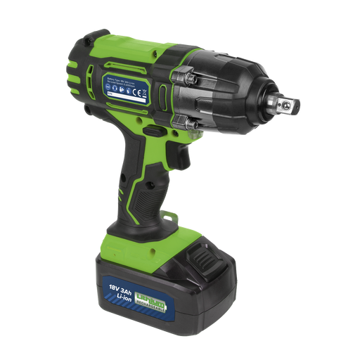 Sealey 1/2"Sq Drive Hi-Vis Cordless Impact Wrench 18V 3Ah
