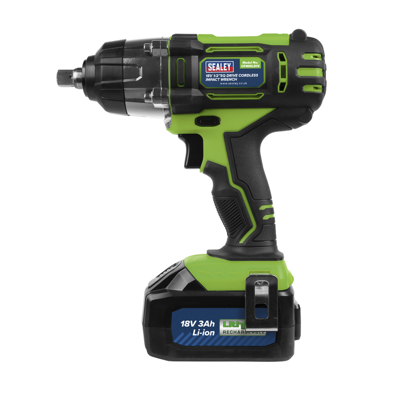 Sealey 1/2"Sq Drive Hi-Vis Cordless Impact Wrench 18V 3Ah