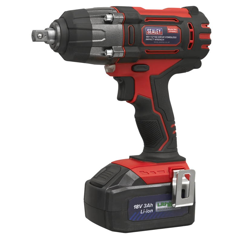 Sealey 1/2"Sq Drive Cordless Impact Wrench 18V 3Ah