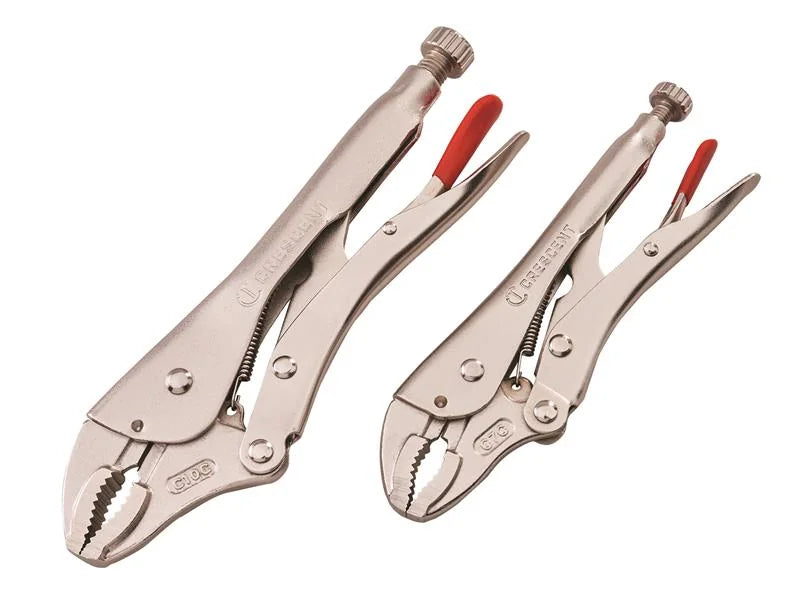 Crescent® Curved Jaw Locking Pliers with Wire Cutter Set, 2 Piece - CLP2SETN-08