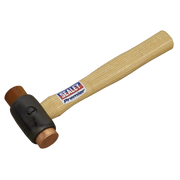 Sealey Premier Hammer CRF15 1.5lb Copper/Rawhide Faced