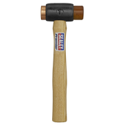 Sealey Premier Hammer CRF15 1.5lb Copper/Rawhide Faced