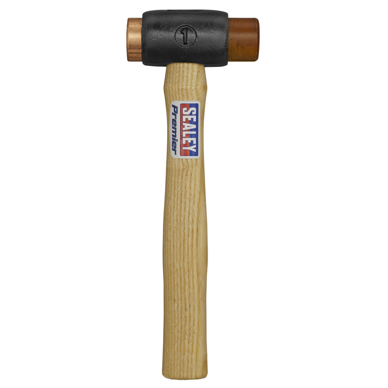 Sealey Premier Hammer CRF15 1.5lb Copper/Rawhide Faced