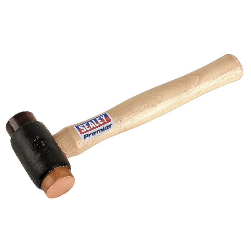 Sealey Premier Hammer CRF25 2.25lb Copper/Rawhide Faced with Hickory Shaft