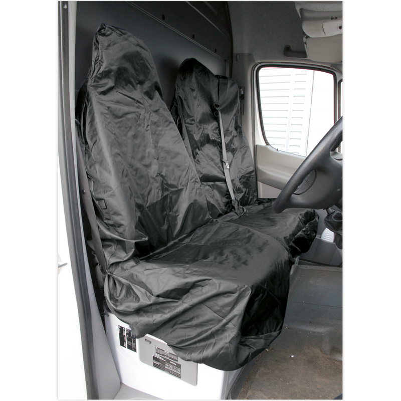 Sealey Heavy-Duty Van Seat Protector Set 2 Piece Waterproof CSC7