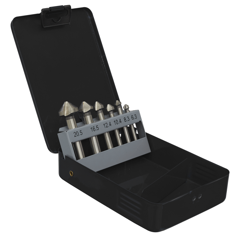 Sealey 90° Countersink Bit Set 6 Piece Ø6.3-20.5mm