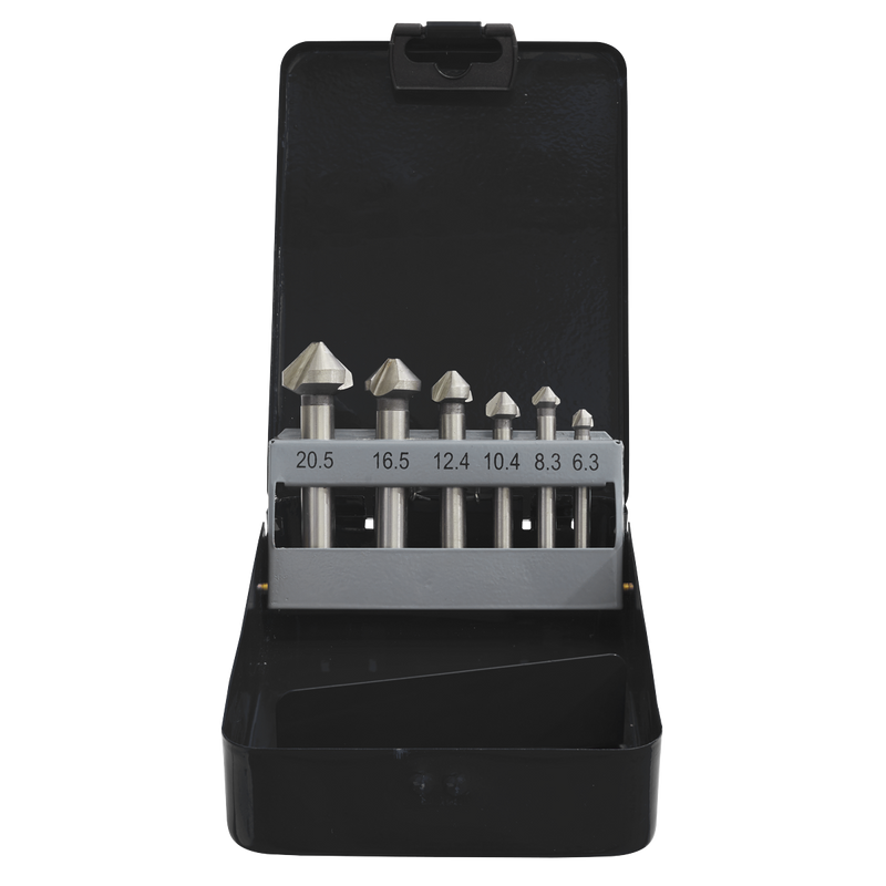 Sealey 90° Countersink Bit Set 6 Piece Ø6.3-20.5mm