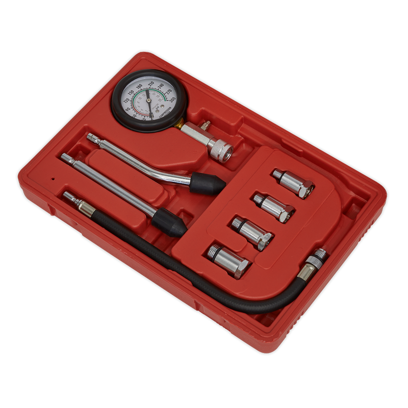 Sealey Petrol Engine Compression Test Kit CT955 8 Piece