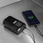 Sealey Tyre Inflator CTI130 120psi with Power Bank & Worklight