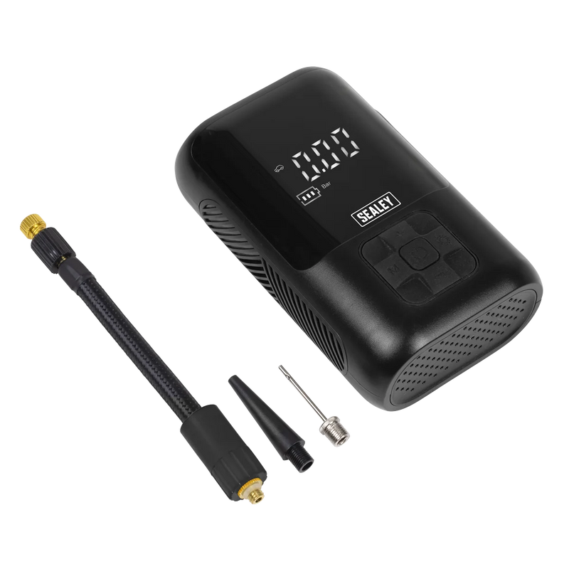 Sealey Tyre Inflator CTI130 120psi with Power Bank & Worklight