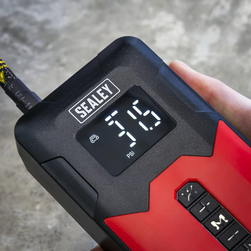 Sealey Rechargeable Tyre Inflator CTI140 120psi Power Bank