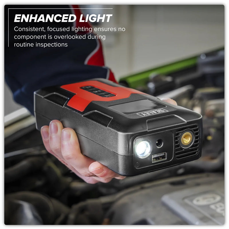 Sealey Rechargeable Tyre Inflator CTI140 120psi Power Bank