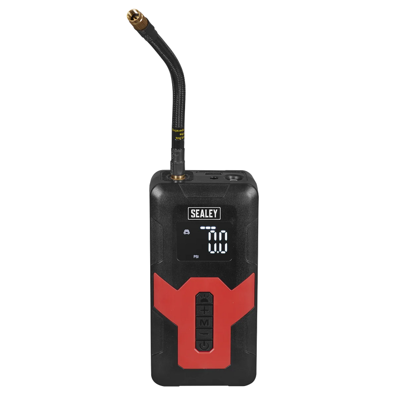 Sealey Rechargeable Tyre Inflator CTI140 120psi Power Bank