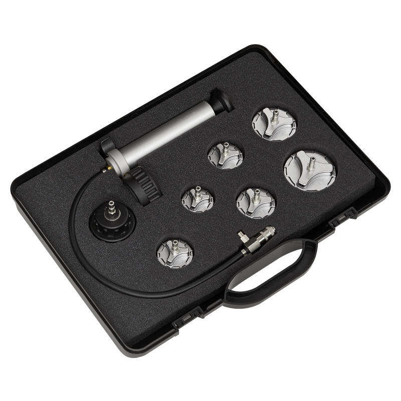 Sealey Cooling System Pressure Test Kit 7 Piece CV0011