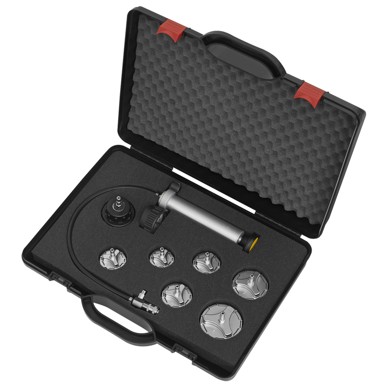 Sealey Cooling System Pressure Test Kit 7 Piece CV0011