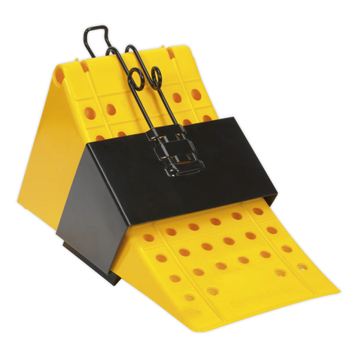 Sealey Wheel Chock CV127 200x475x225mm with Bracket
