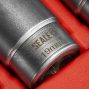 Sealey Elbow Connector Socket Set 5 Piece 3/8"Sq Drive