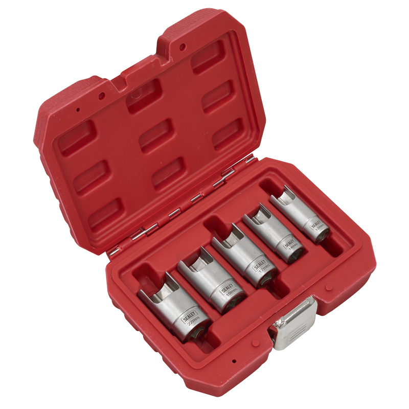 Sealey Elbow Connector Socket Set 5 Piece 3/8"Sq Drive
