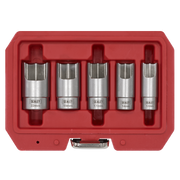 Sealey Elbow Connector Socket Set 5 Piece 3/8"Sq Drive