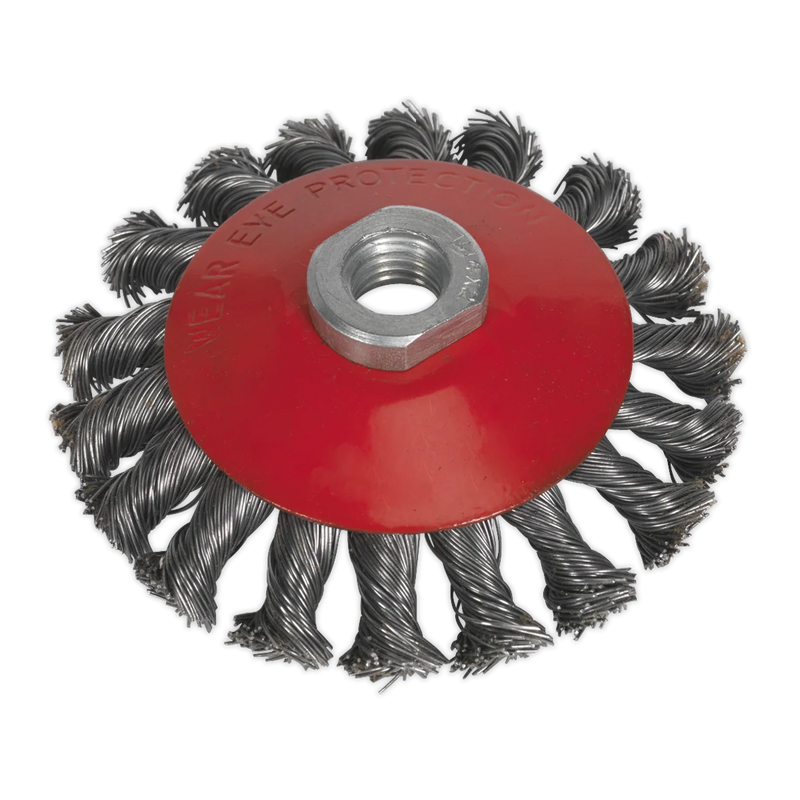 Sealey 100mm Conical Wire Brush M10 x 1.5mm - 12500rpm
