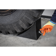 Sealey Heavy-Duty Rubber Wheel Chock CWC01 180x280x210mm