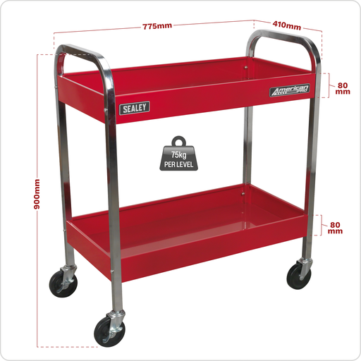 Sealey American PRO Heavy-Duty Trolley CX102 150kg Capacity