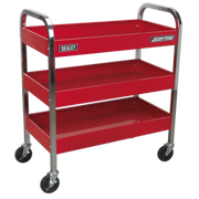 Sealey American PRO Trolley CX103 3-Level Heavy-Duty 150kg Capacity